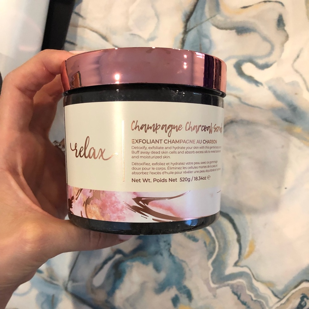 New/Unopened Champagne Charcoal Scrub